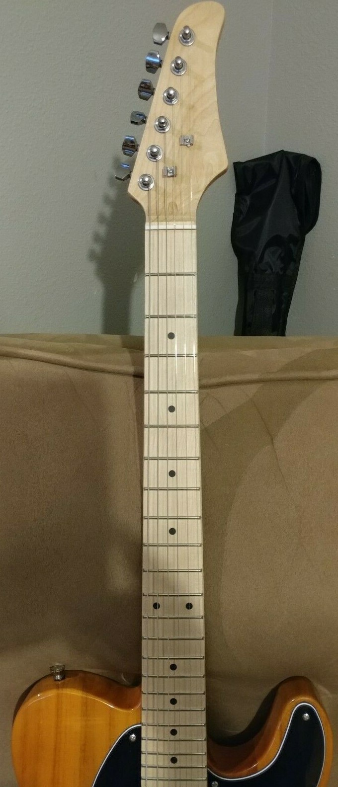Brand new in box Maple neck T-style Electric Guitar. Butterscotch. w/set-up!GTL.