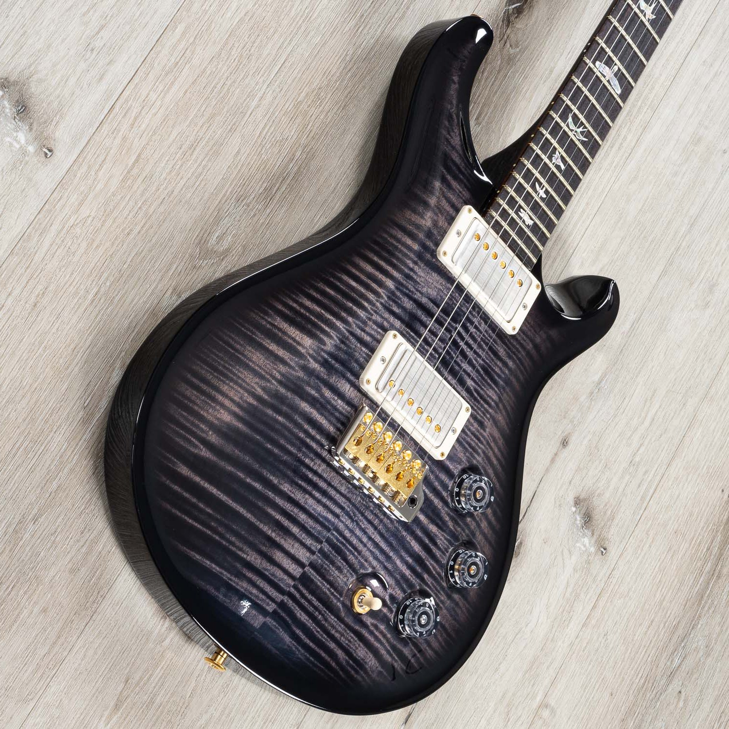 PRS Paul Reed Smith DGT 10-Top Guitar, Birds, Faded Whale Blue Smokewrap Burst