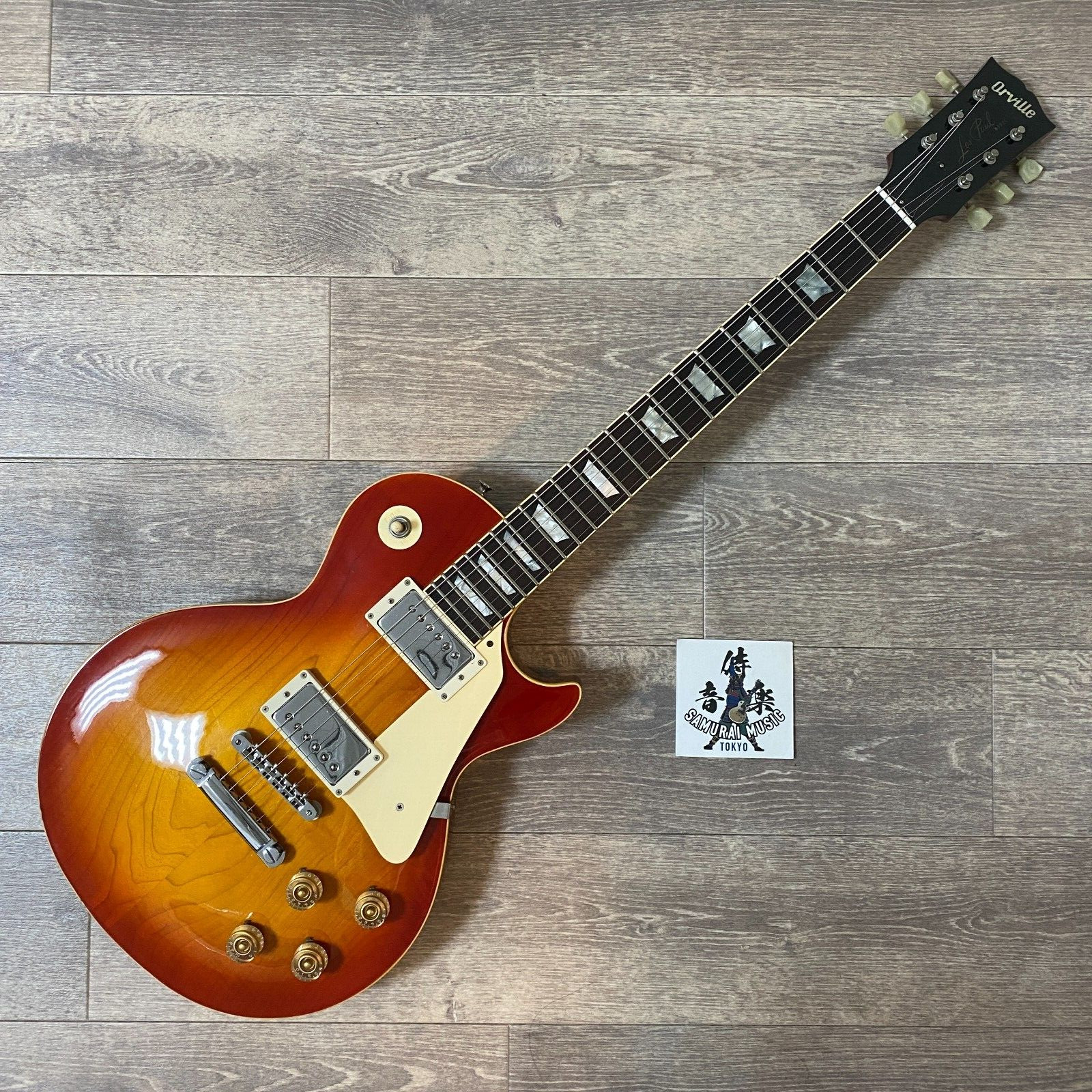 Orville By Gibson Electric Guitar Les Paul Stand Cherry Sunburst LPS-75 Used