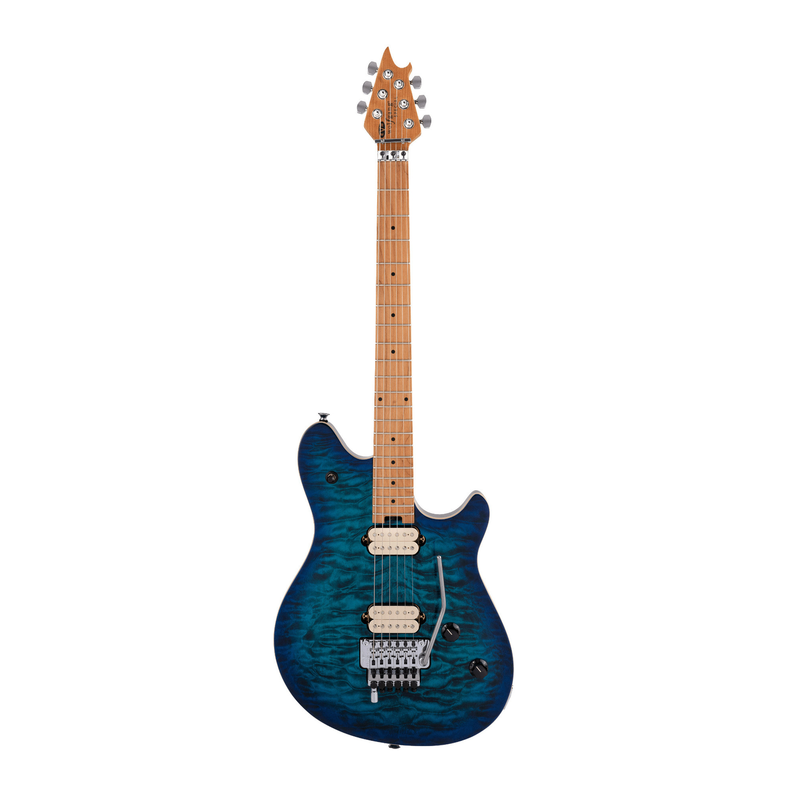 EVH Wolfgang Special QM 6 String Electric Guitar Right Handed Chlorine Burst