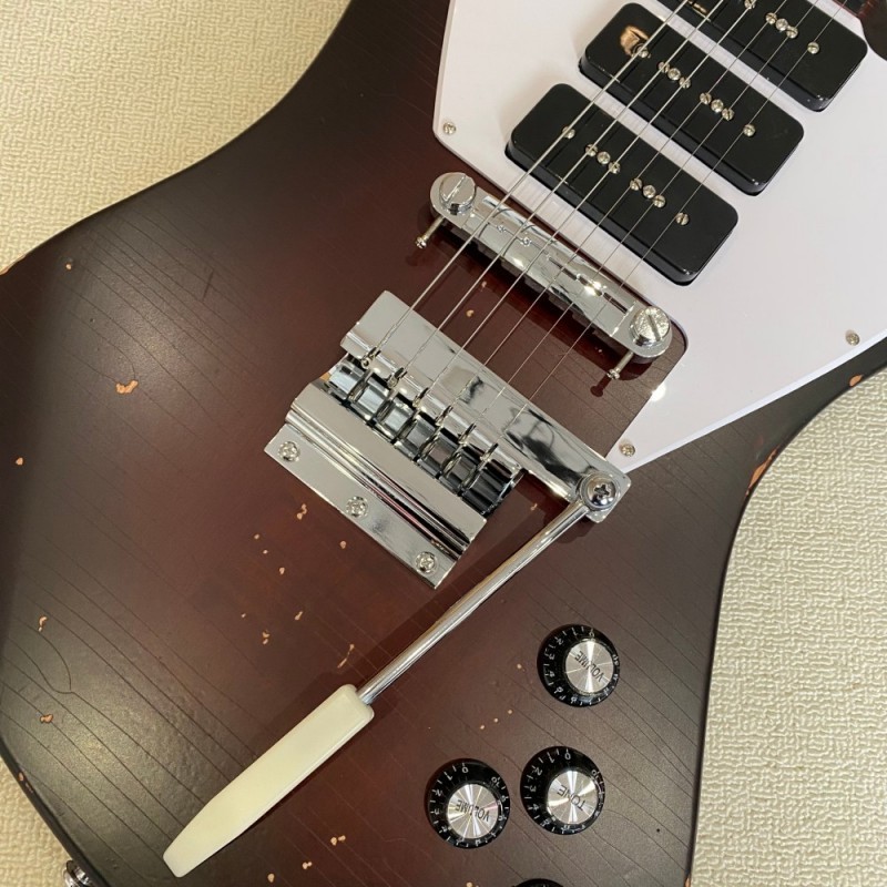 Relic-Style Firebird Brown Electric Guitar