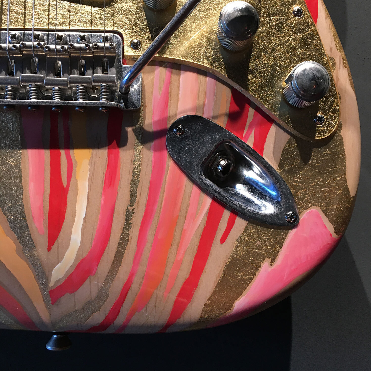 FRANCHIN Mercury guitar Wood Grain Paint/Metallic Leaf S-type *MADE TO ORDER