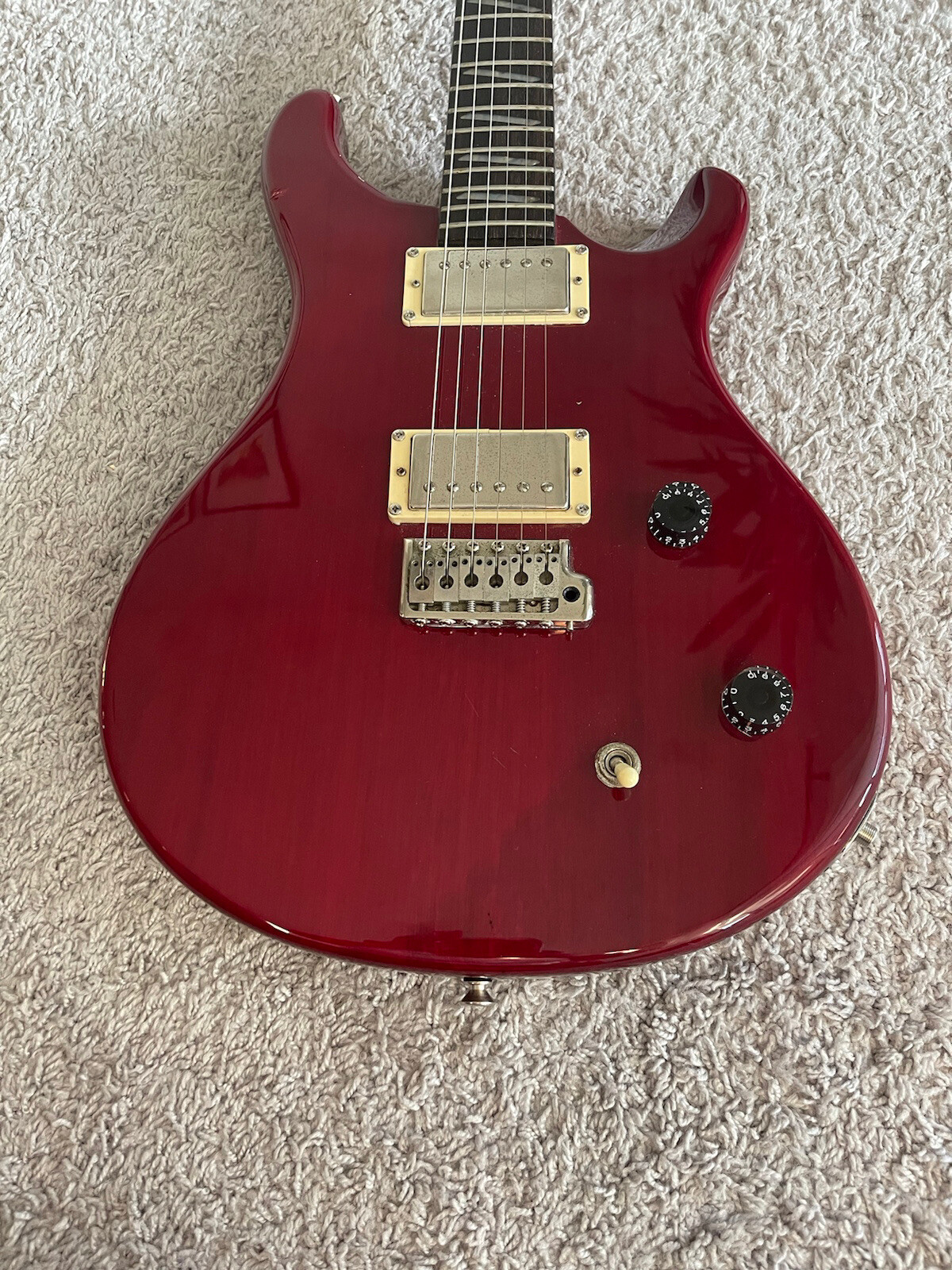 PRS SE Santana Signature 2001 MIK HH Scarlet Red Carlos Paul Reed Smith Guitar
