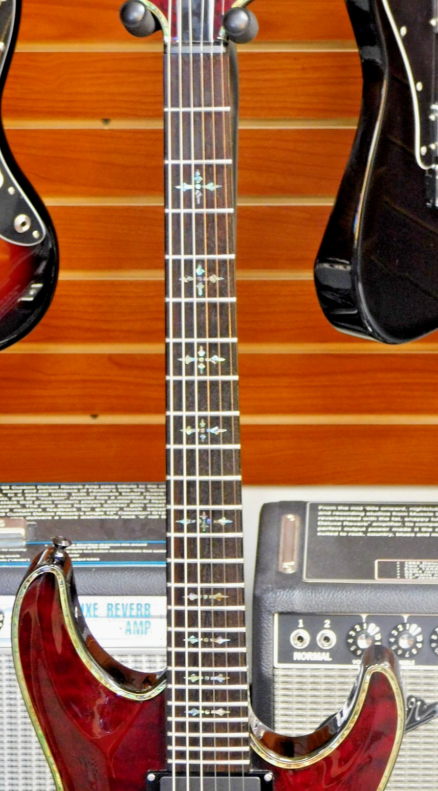 2007 Schecter Hellraiser C-1 Electric Guitar w/ Case! Black Cherry! VERY NICE!!!