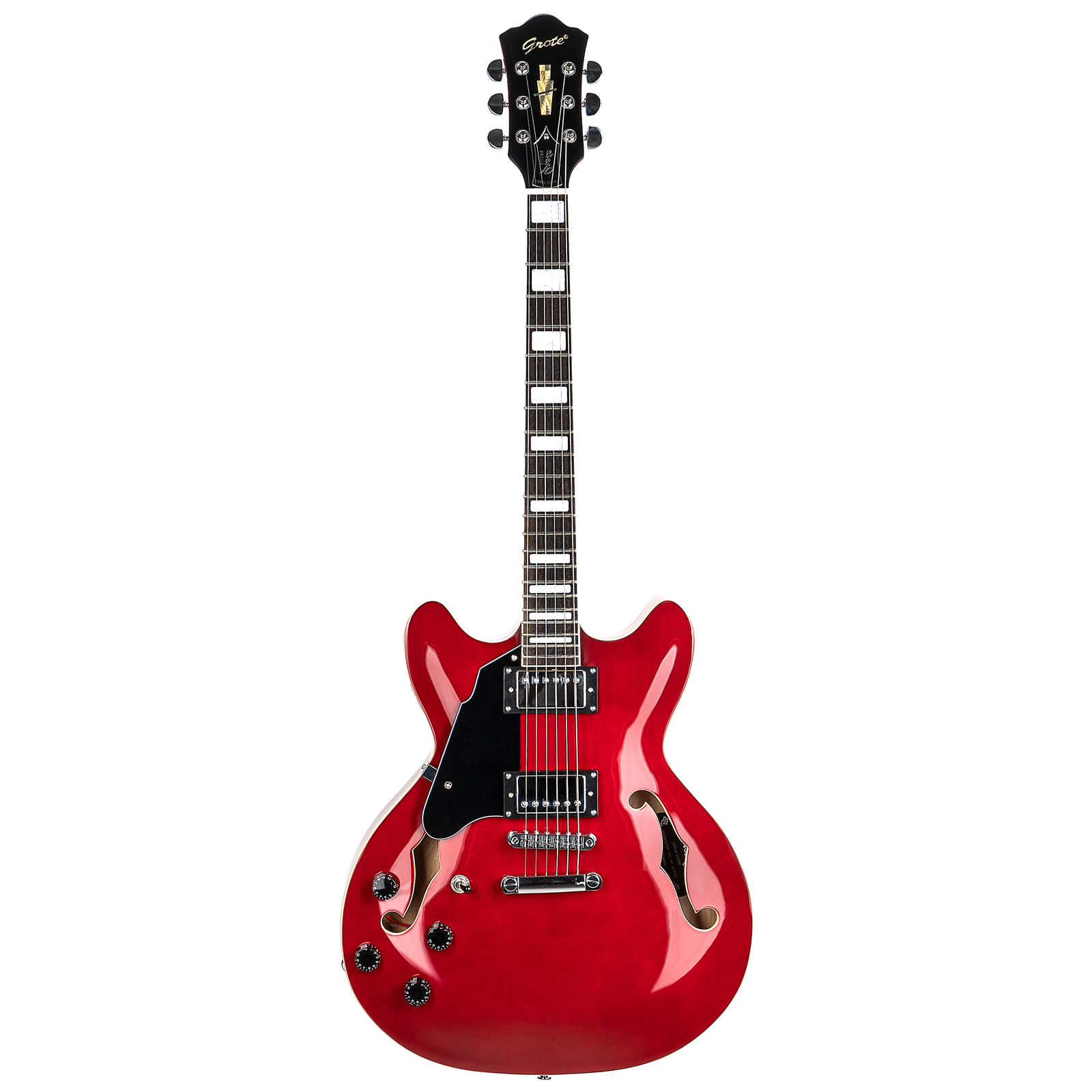 Semi-Hollow Body 335 Style Left-Handed Electric Guitar