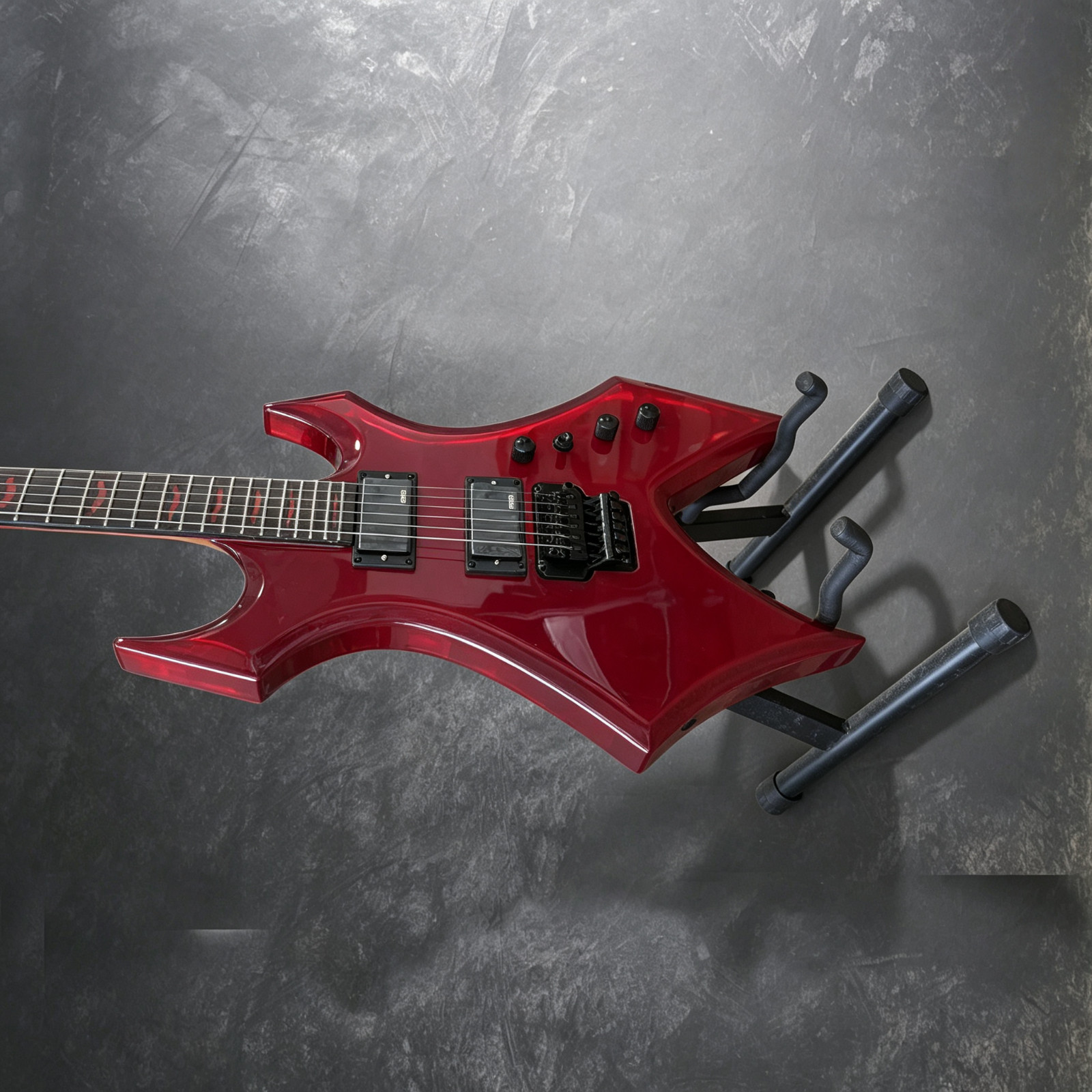 Custom BC Style Electric Guitar Red Burst With Floyd Rose Tremolo US Warehouse