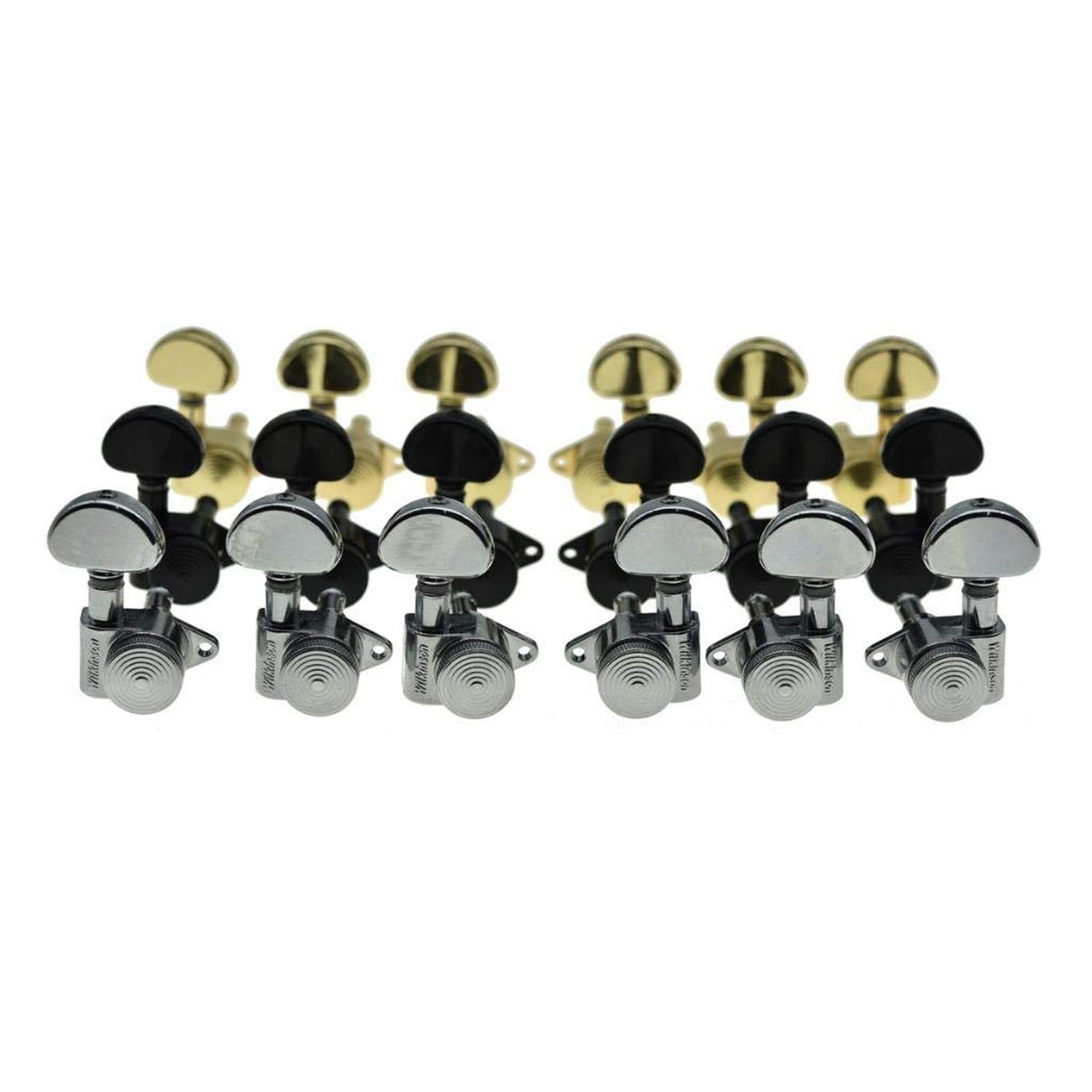 Wilkinson Locking Tuners 3×3 ROTO Style Full Size Locking Guitar Tuners Tunin…