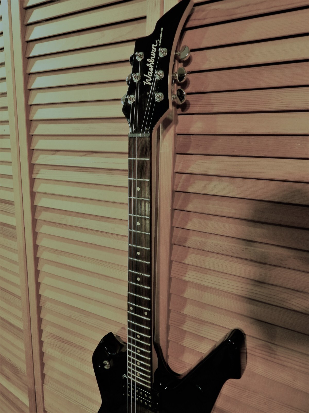 Washburn PS100 Paul Stanley Signature Model Korean ’98 HH Glossy Black wSoftcase