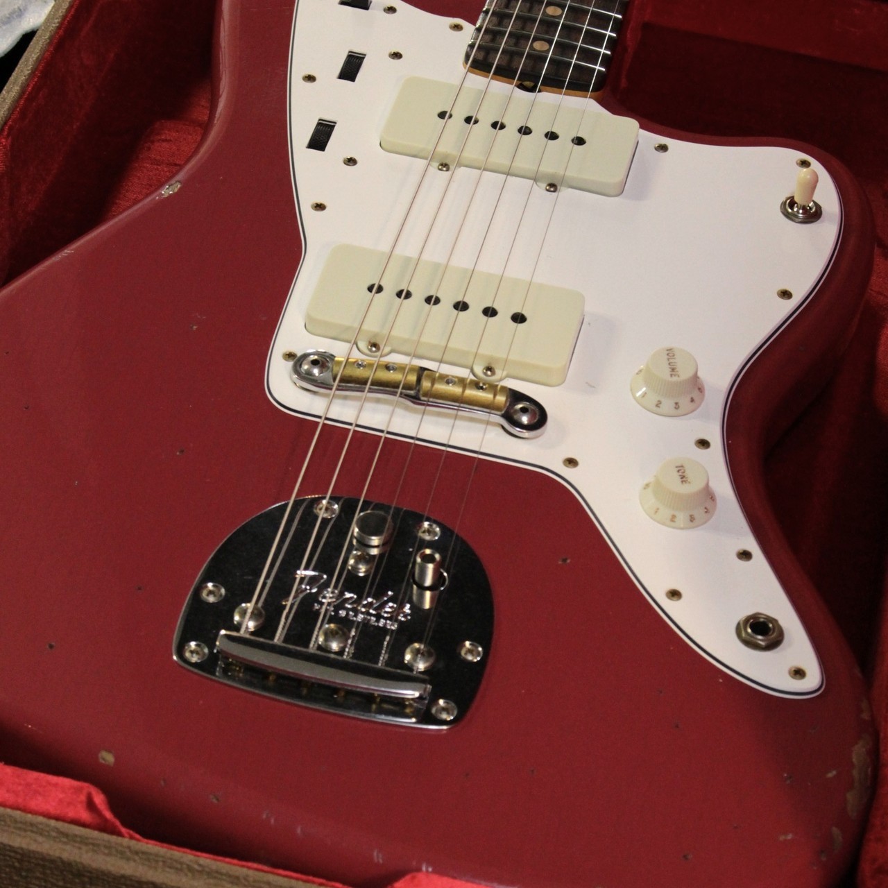 Fender Custom Shop 1963 Jazzmaster Relic Aged Cimmaron Red #CZ590931 3.75kg