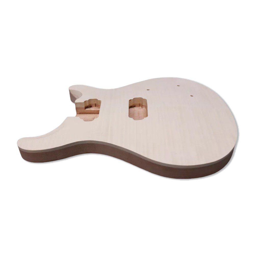 New Electric Guitar Kit Mahogany+Flame Maple Body Mahogany Neck