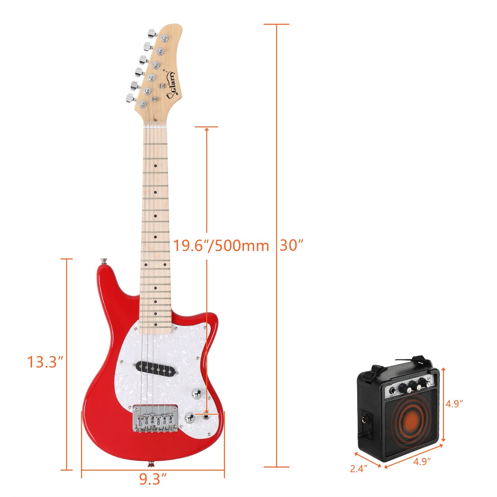 🎸OPEN BOX SPECIAL!🎸+AMP! 30 Inch Junior Electric Guitar +Case/Bag +Strap!