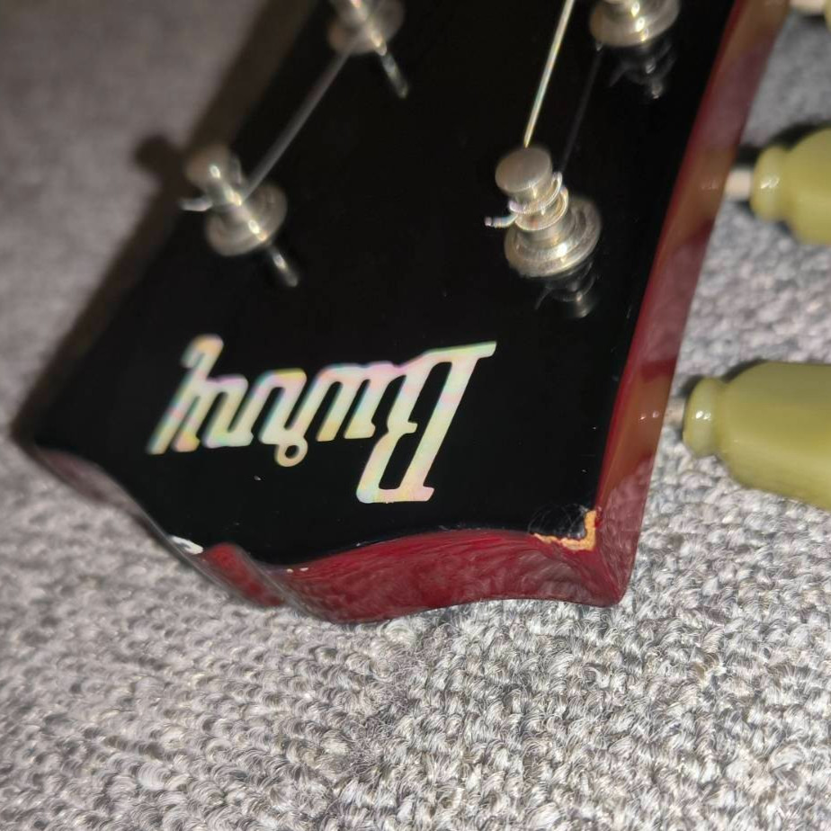 Burny Les Paul Custom Type Electric Guitar Lightning Inlay Randy Rhoads MIJ #6
