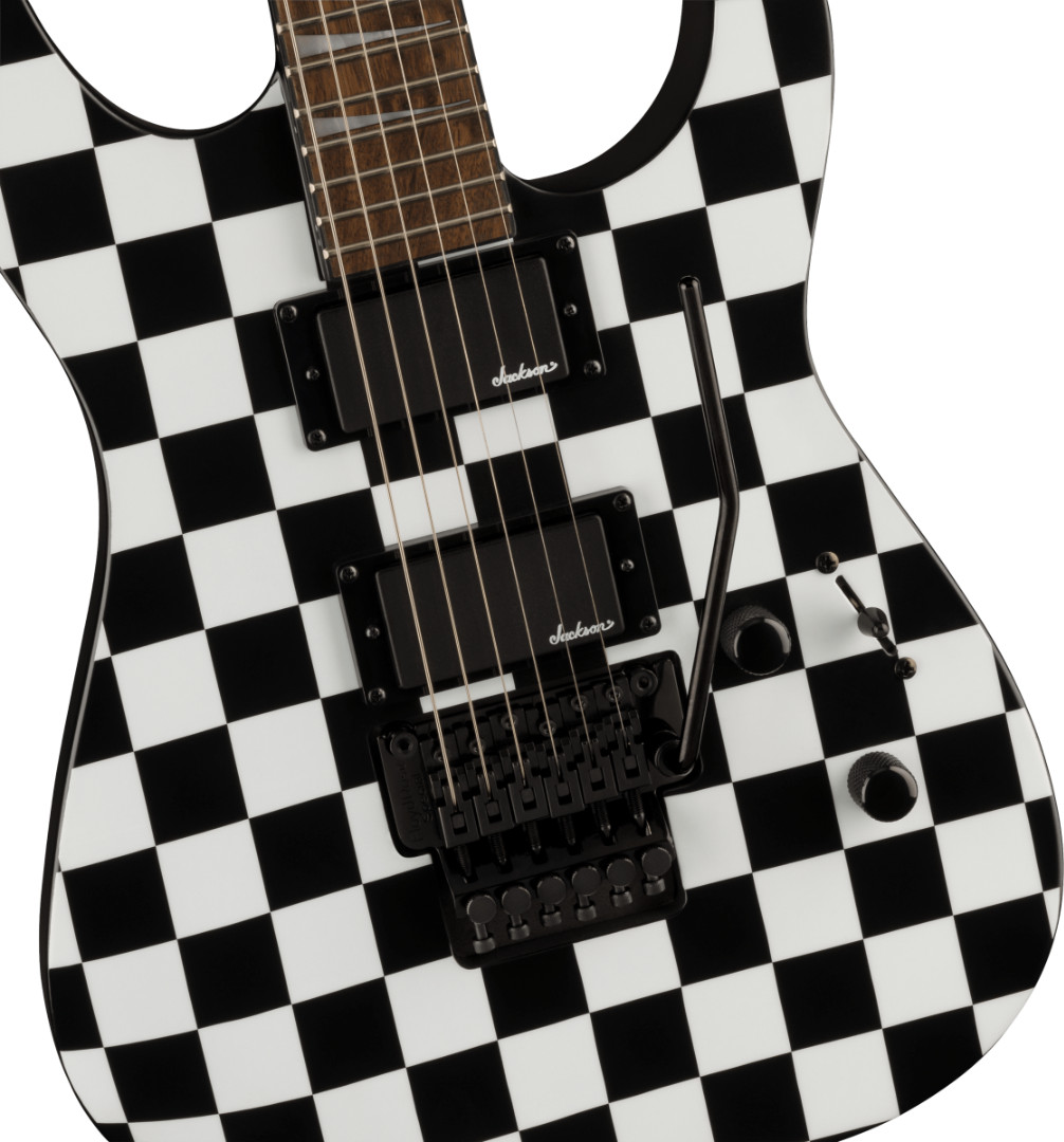 Jackson X Series Soloist, SLX DX, Laurel board, Checkered Past with Floyd Rose