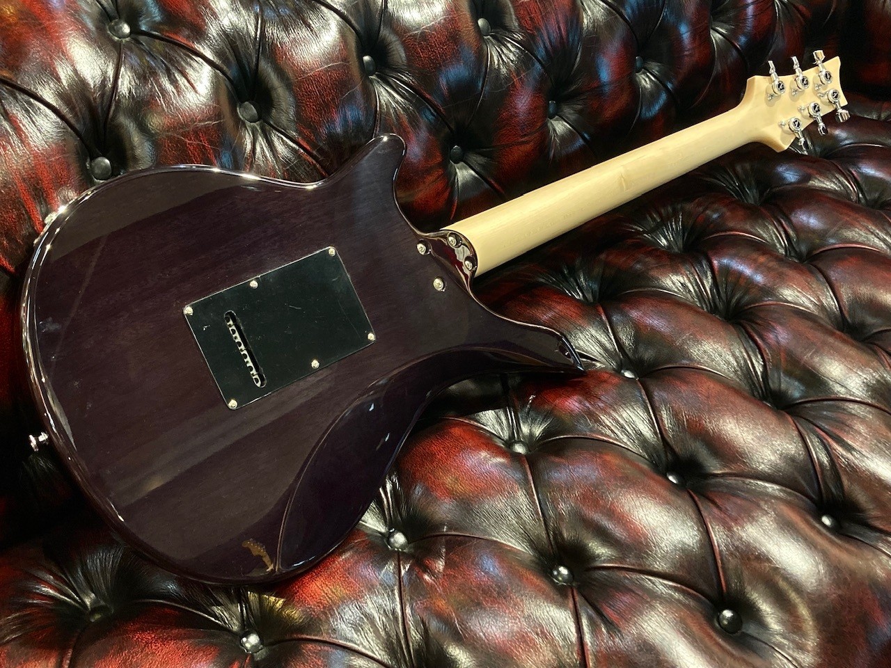 Astrum Guitars Aries Metal SSH Piezo Spalted -Natural to Blue Burst-