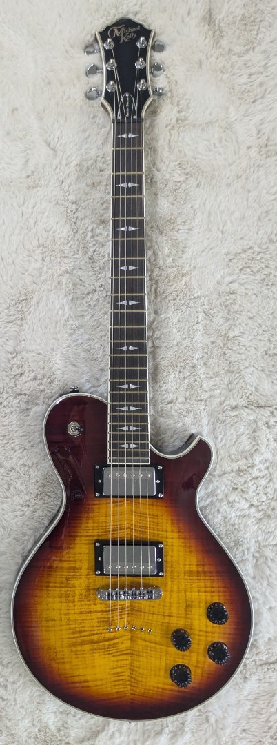 Michael Kelly Patriot Decree Caramel Burst Single Cutaway Electric Guitar