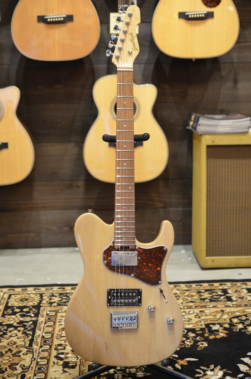 GrassRoots G-THROBBER-DX N Electric Bass Fixed Bridge, Star Cut Neck, Excellent