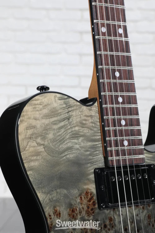 Schecter PT Standard Electric Guitar – Black Fade Burst Burl