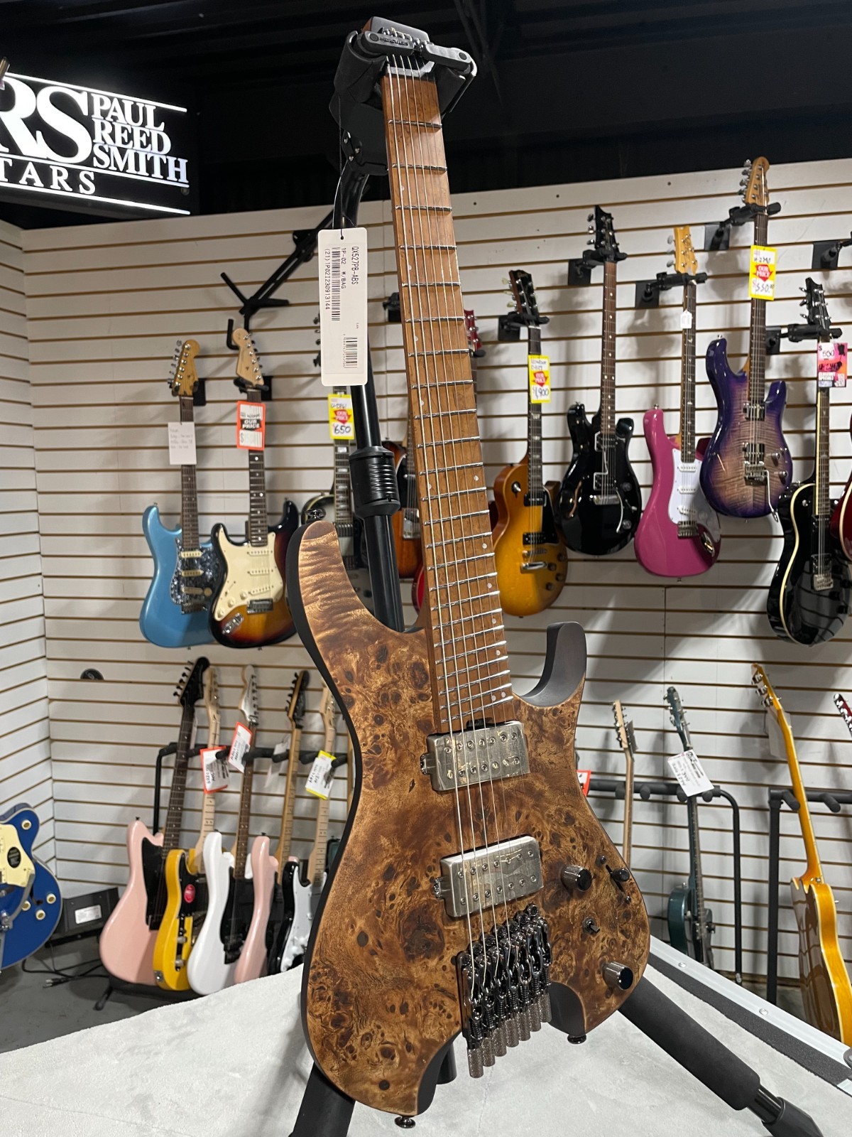 Ibanez QX527PB 7-string Electric Guitar – Antique Brown Stain w/ Gig Bag #144