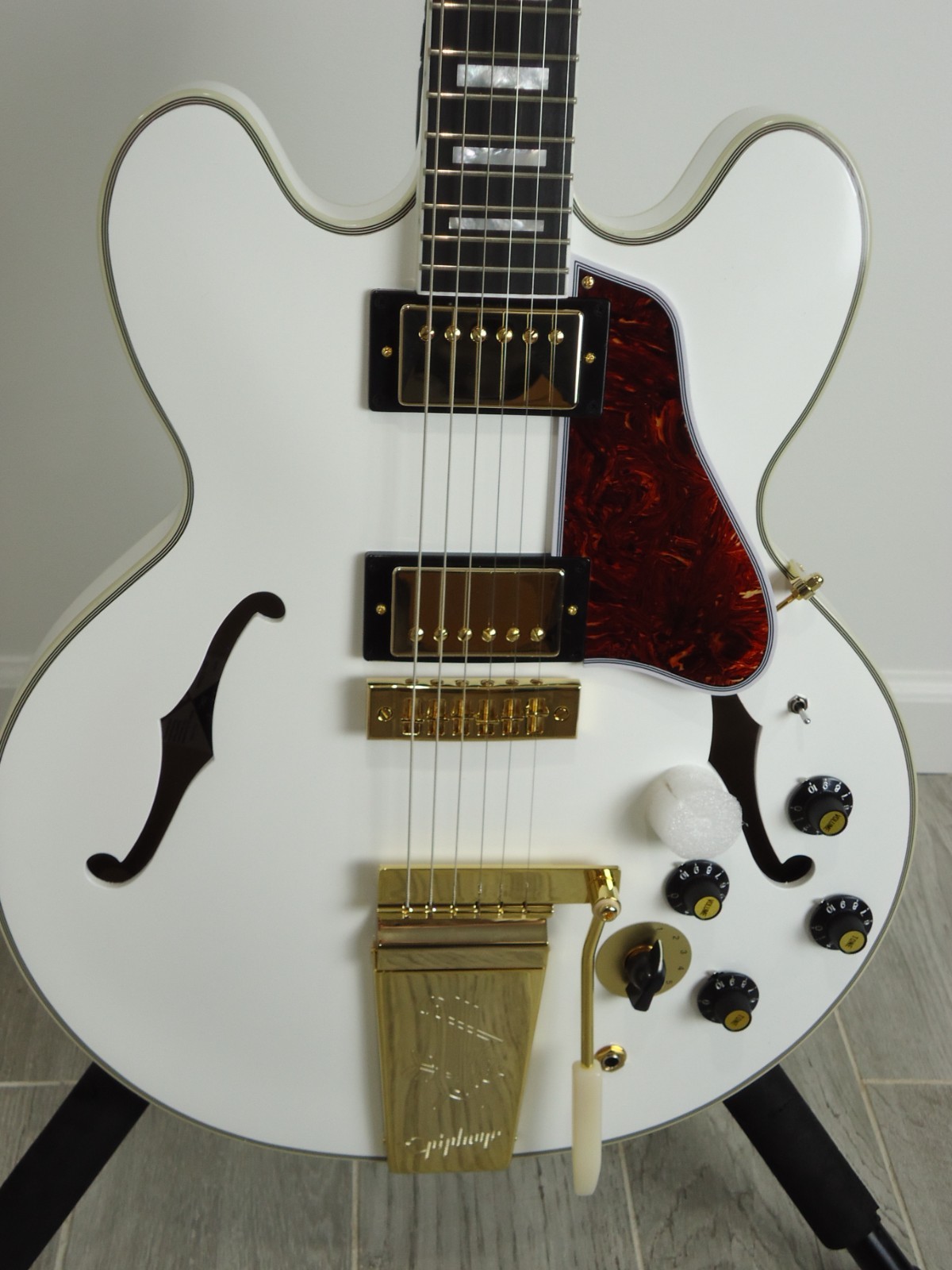 2026 Epiphone Alex Lifeson 1976 ES-355 “Whitey” Re-Issue Electric Guitar RUSH