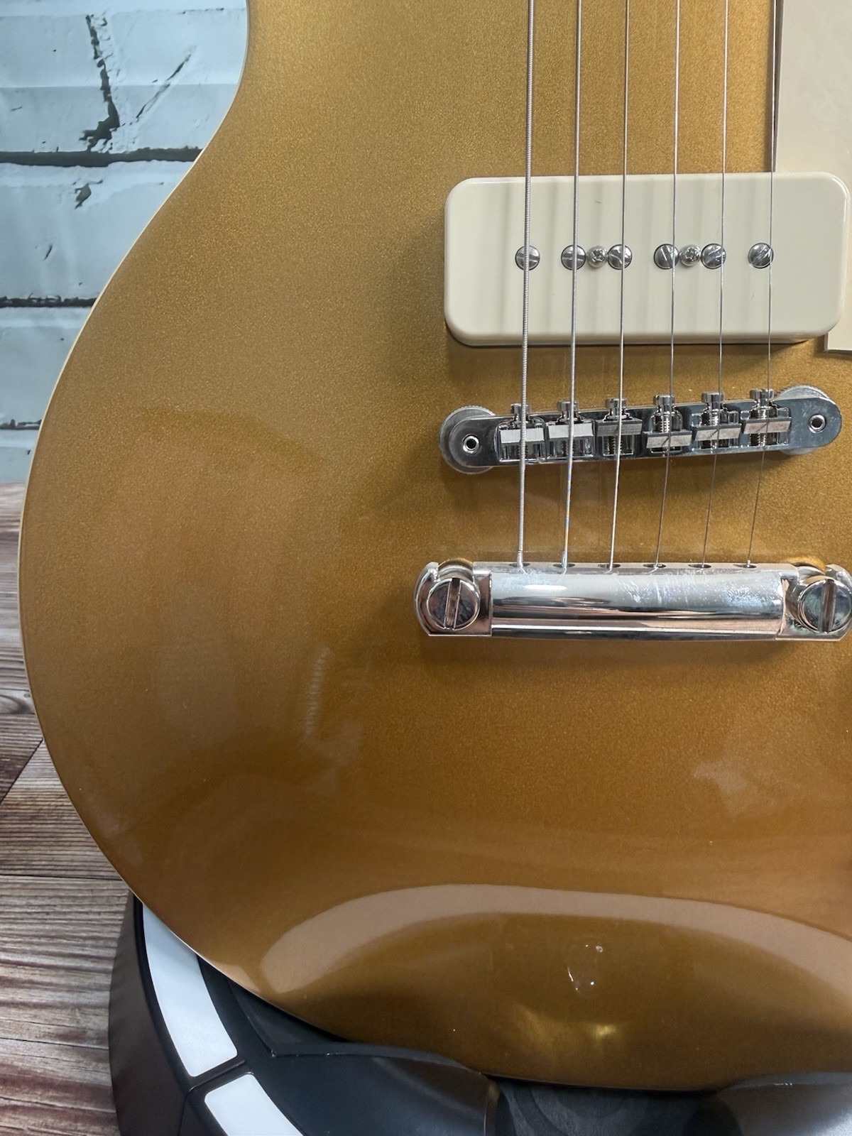 Gibson Les Paul Standard 50’s P90 Guitar Top – Goldtop Plek’d