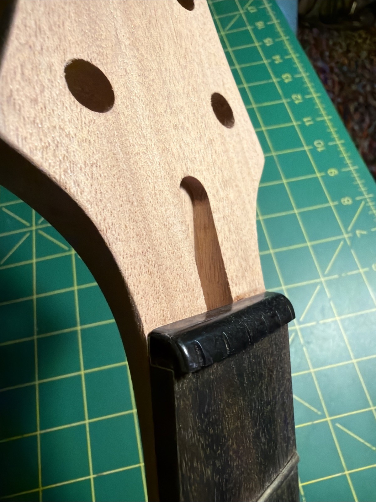 3×3 Blank Unused Custom Guitar Neck 22 Fret Rosewood Ebony No Inlays ￼
