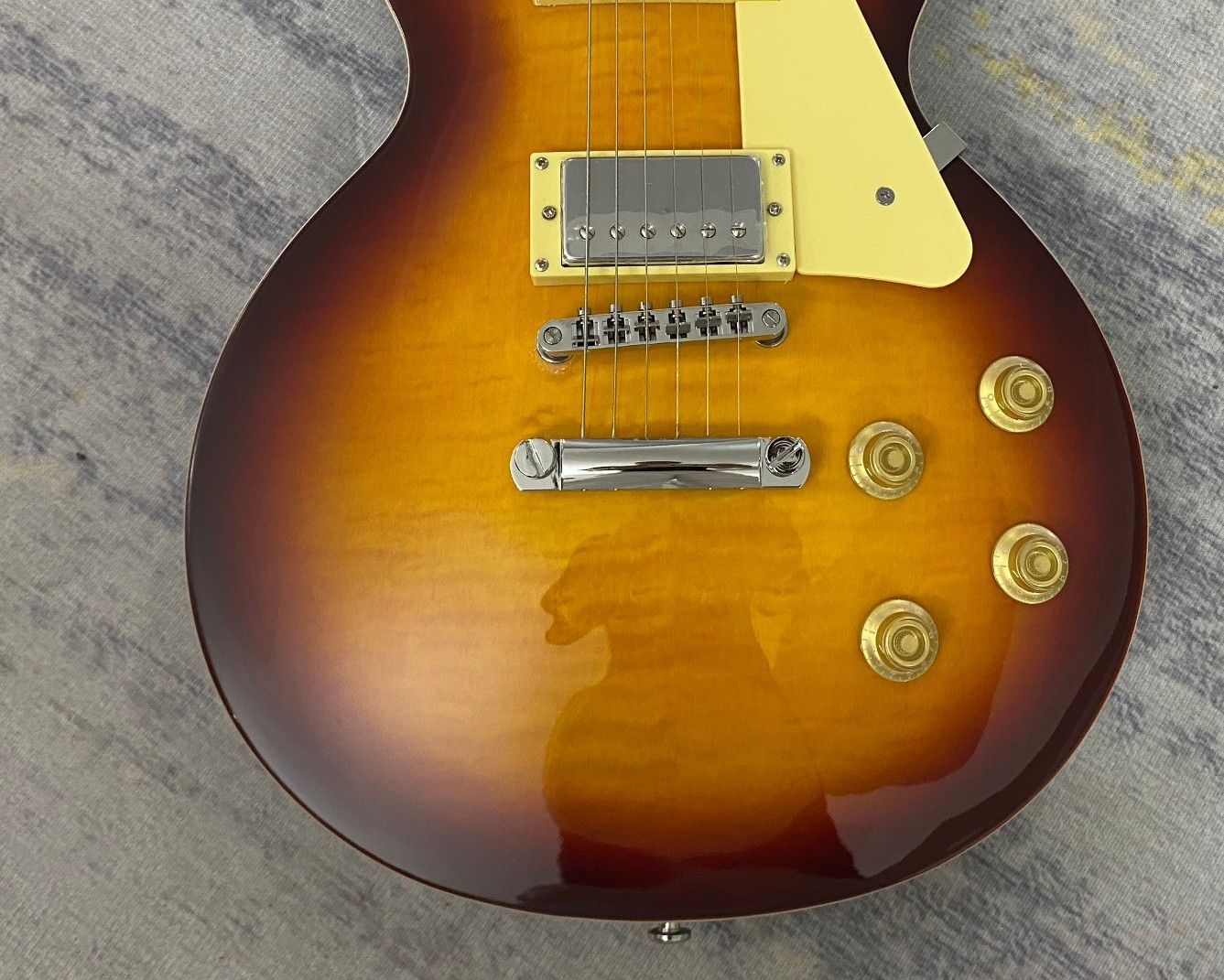 🔥Low Price Classics Solid Electric Guitar Warm Brown finish flame maple veneer