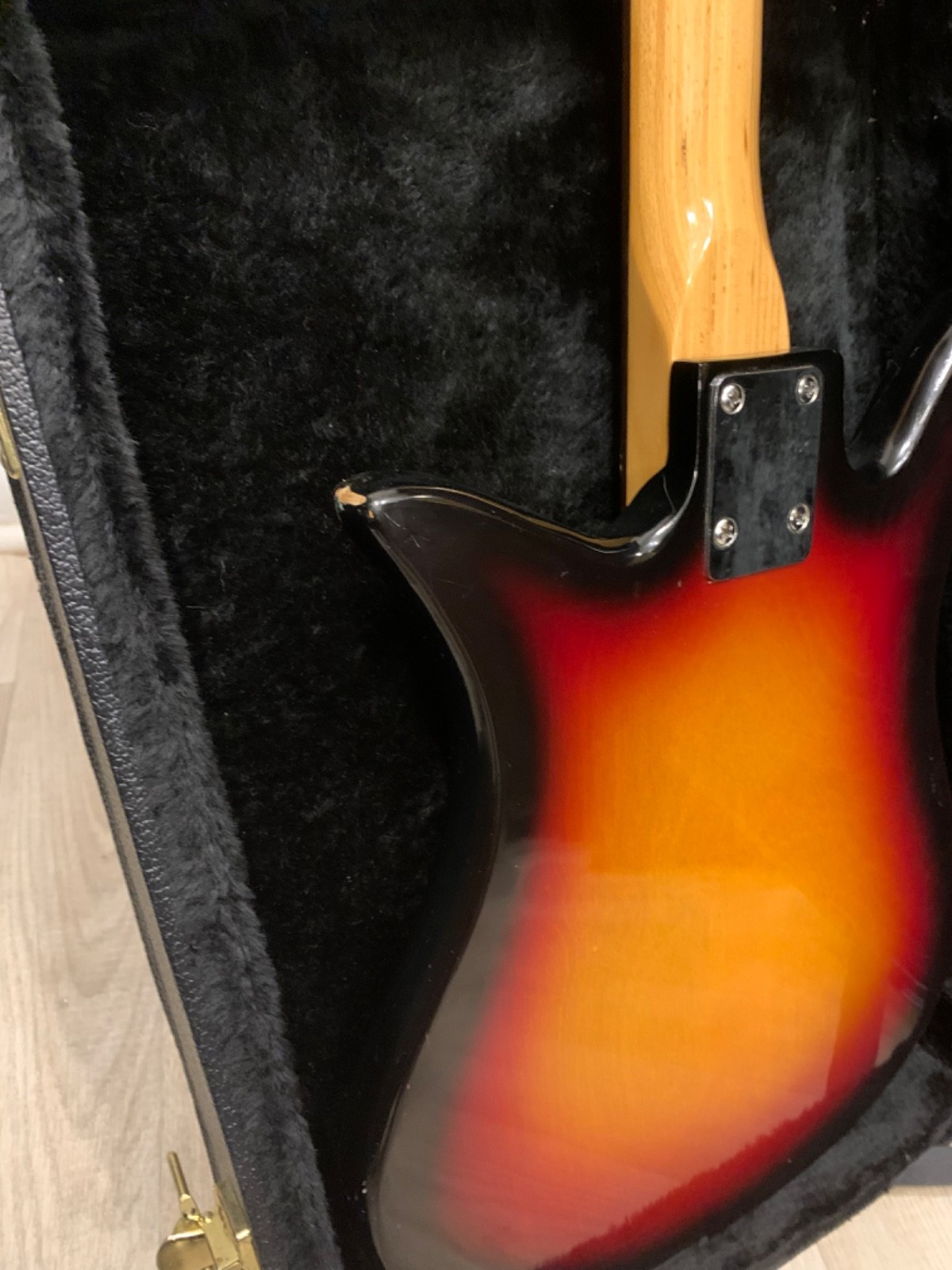 Teisco 1960s Vintage Electric Guitar Made In Japan With Case