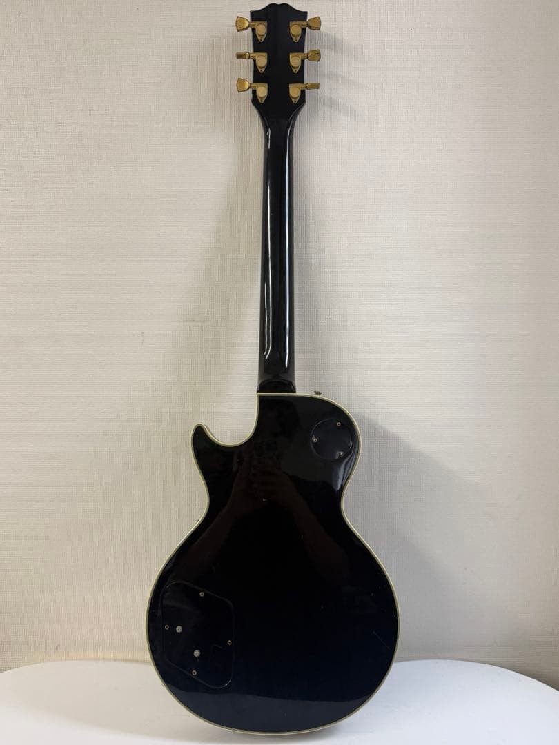 Burny Les Paul Custom Type Electric Guitar Black GOTOH Peg Safe packing!