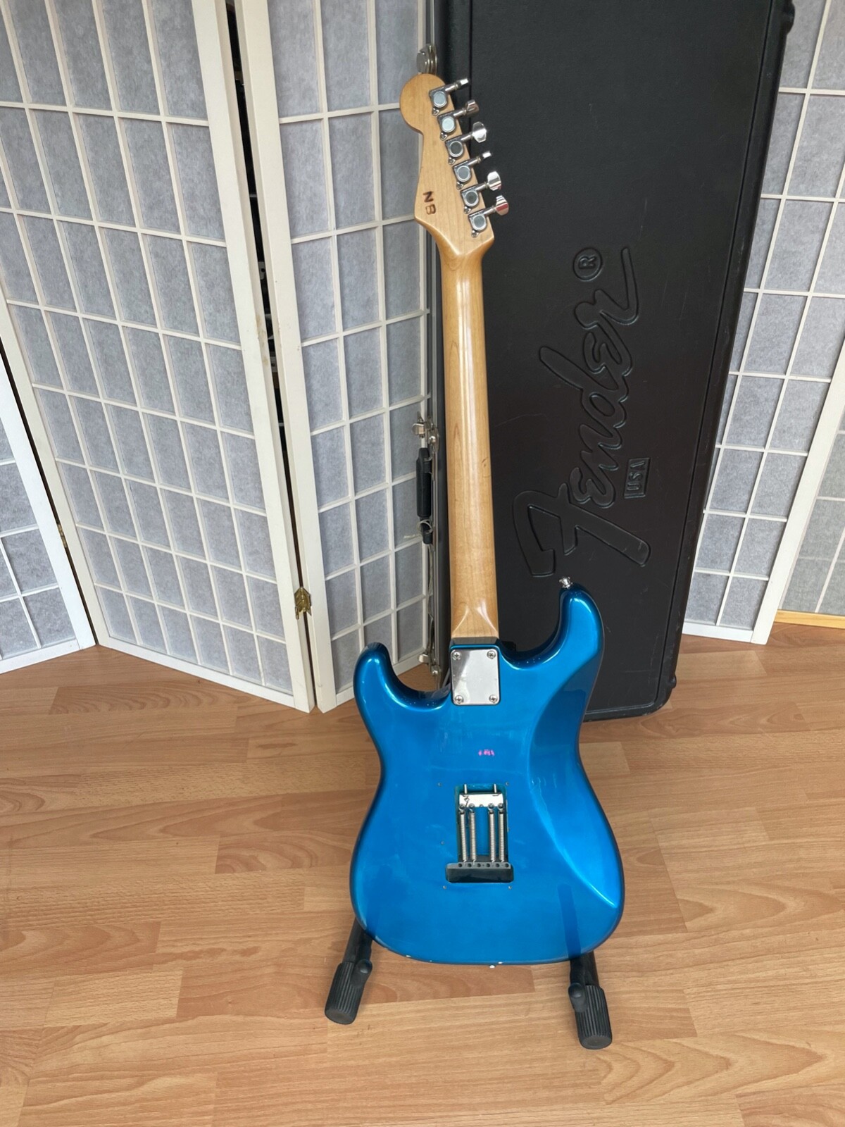 FENDER Stratocaster Japan E-Guitar I021928 Approx. 1989/1990 I Series Blue Case