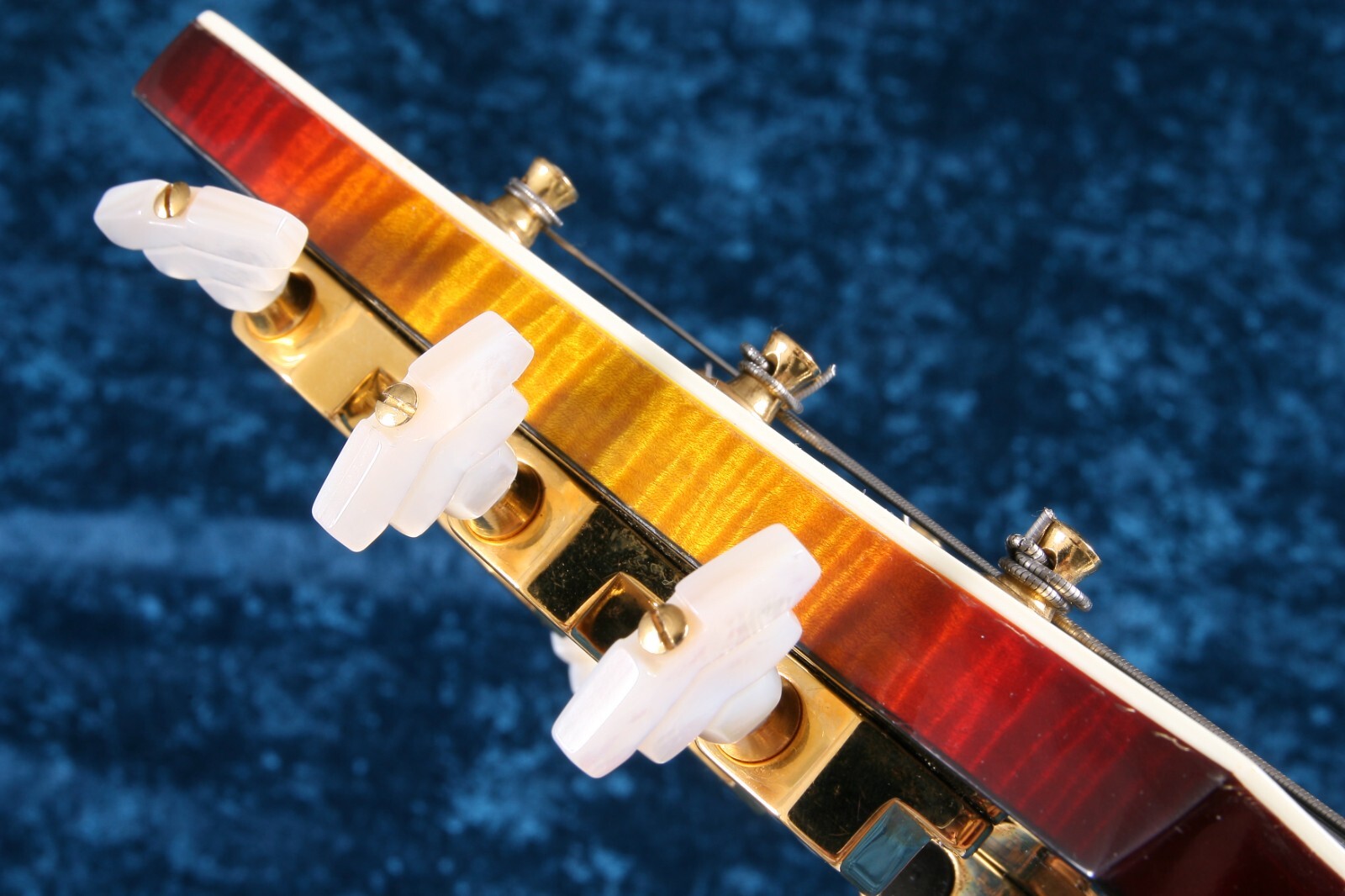 Gibson Super 400 custom one of a kind solid quilt back Bourbon burst
