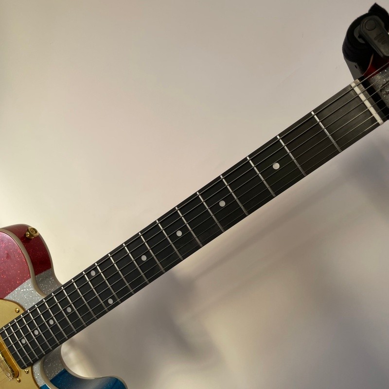 Solid Body Electric Guitar Bone Nut Stainless Rounded Fret Gold Free Shipping