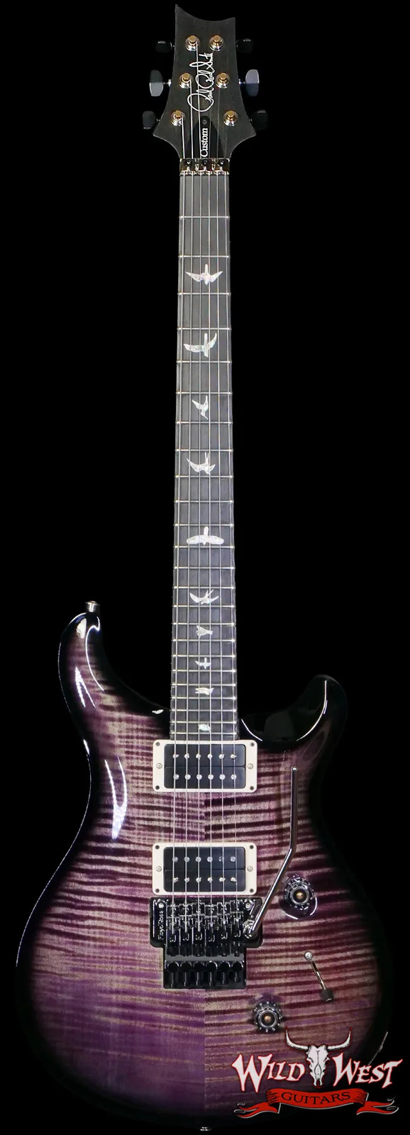 PRS Core Series Custom 24 “Floyd” Ebony Aurora Borealis Smokeburst 8.35 lbs
