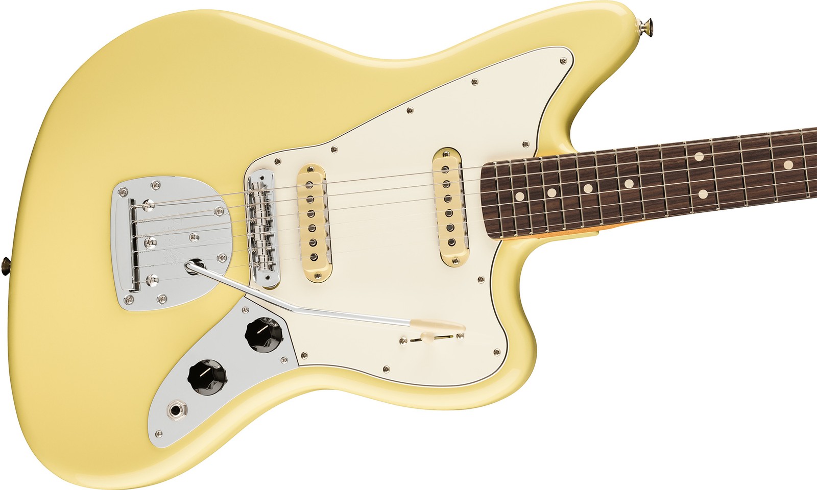 Fender Player II Jaguar – Hialeah Yellow w/ Cleaning Kit