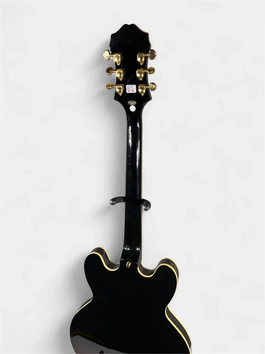 Epiphone Sheraton II Ebony Hollow Body Guitar + Hard Shell Case – Mint