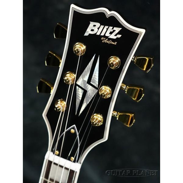 Blitz by Aria Pro II BLP-CST BK Electric Guitar Black Les Paul
