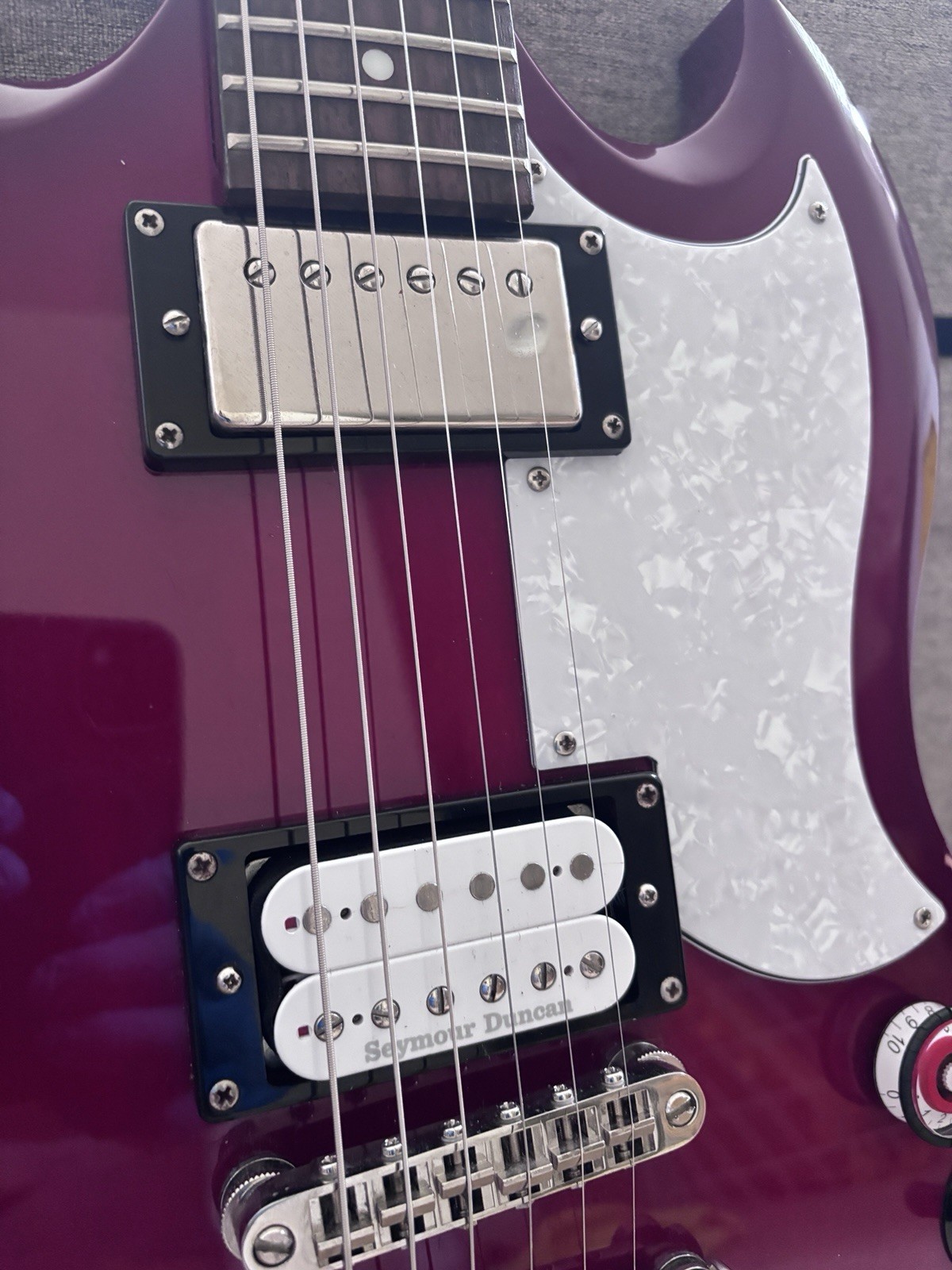⁠Custom 2007 Epiphone SG Standard MIK – Seymour Duncan Pickups,upgrade&hardcase