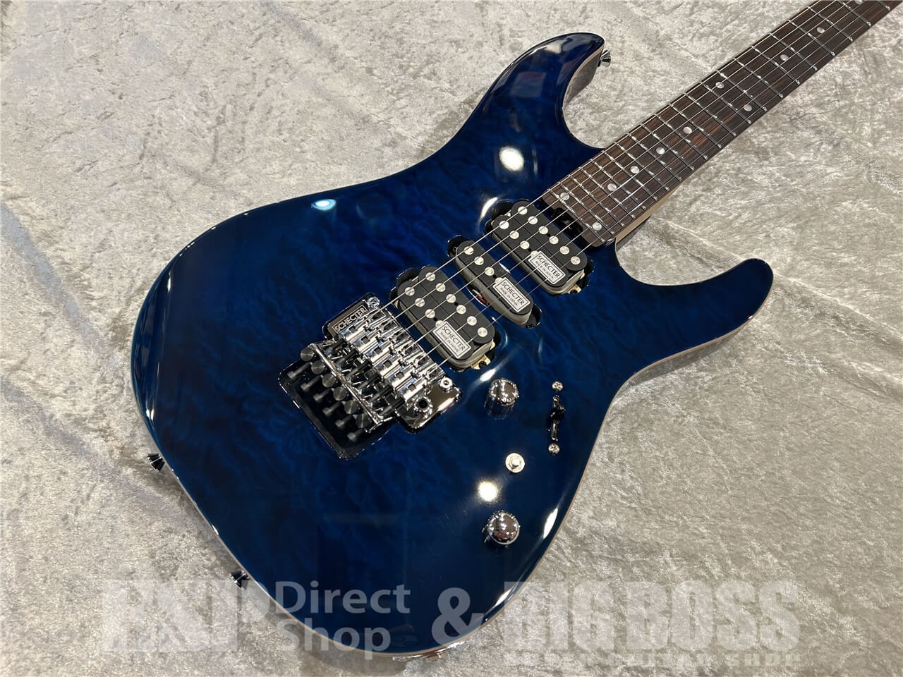 SCHECTER NV-3-24-AL Rosewood / See-thru Blue #GG1px