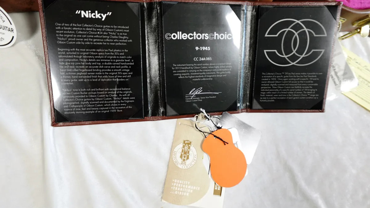 Gibson Custom Shop Collector’s Choice #24, known as “Nicky.”