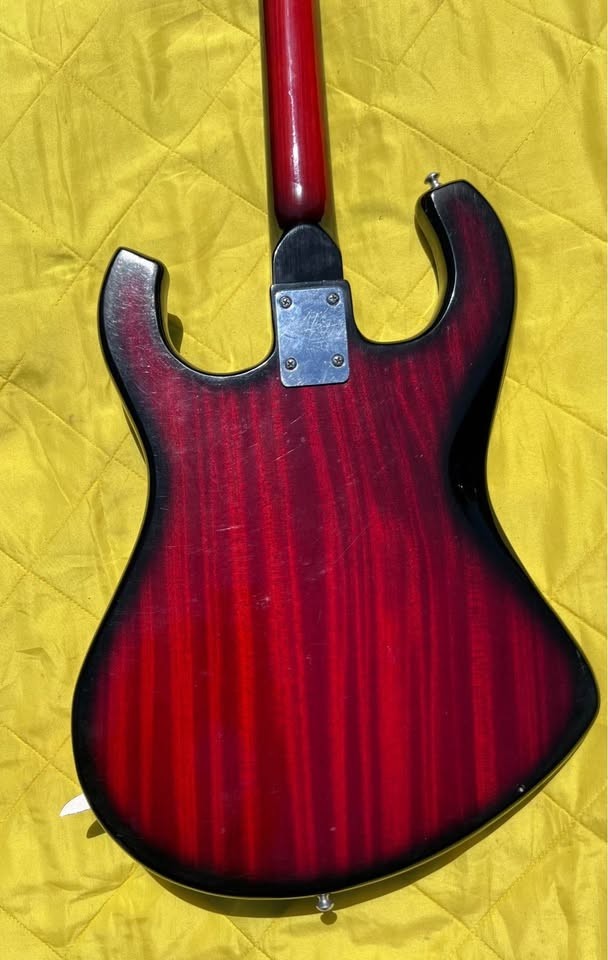 Vintage MIJ Electric Guitar – Kimberly/Teisco/Kawai Style – Red Black Milford CT
