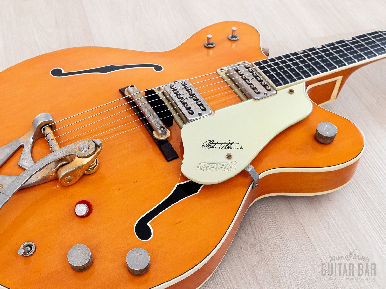 1964 Gretsch 6120 Chet Atkins Nashville Vintage Guitar Western Orange w/ Case