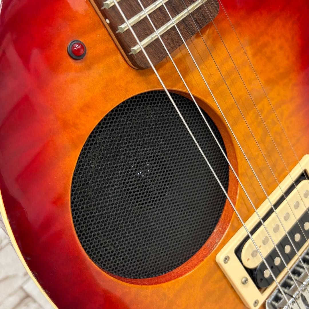 Fernandes ZO-3 Mini Guitar with Built-in Amplifier, Cherry Sunburst