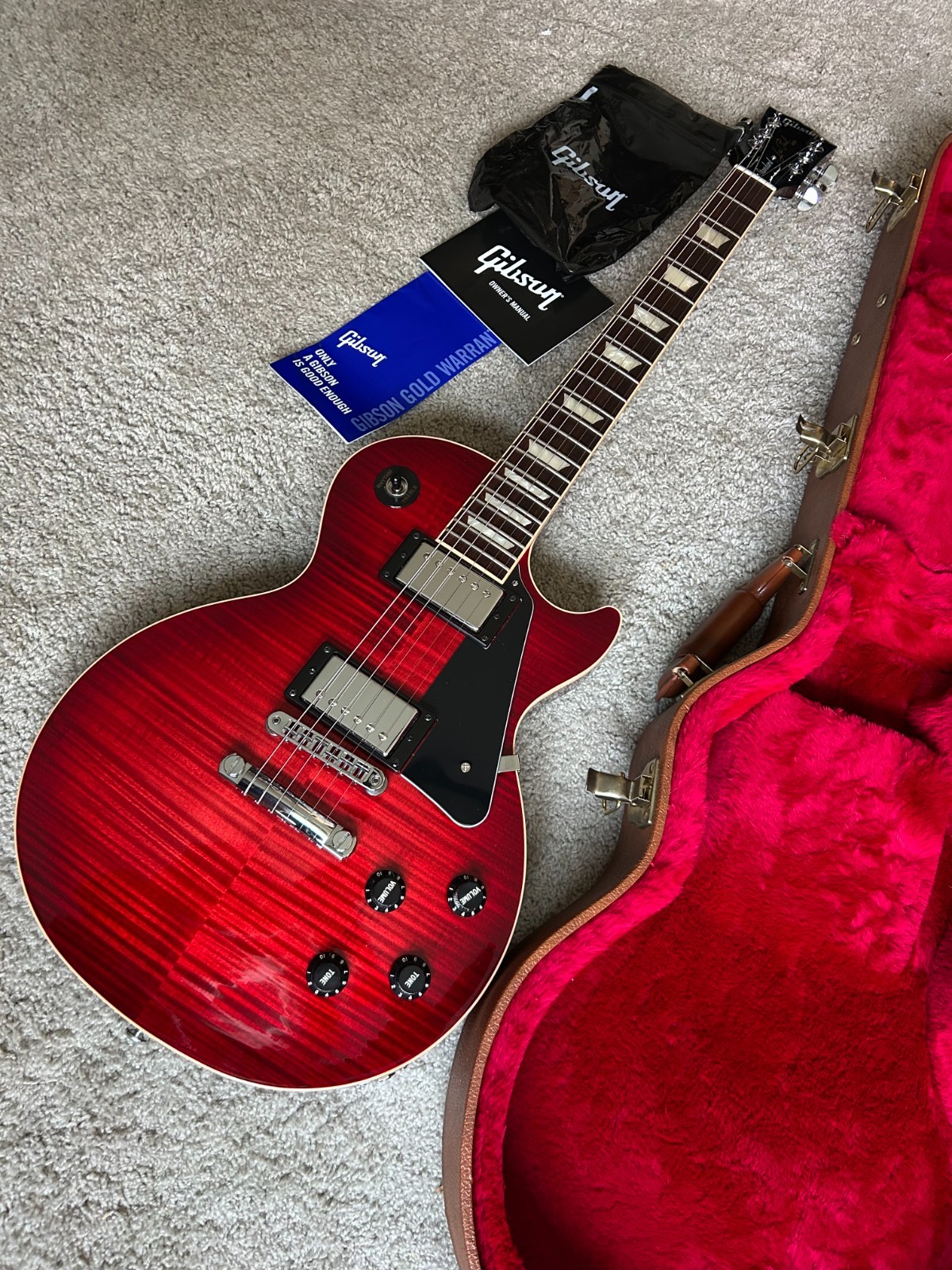Gibson Les Paul Standard AAA Flame Maple Top 2018 – Blood Orange Burst
