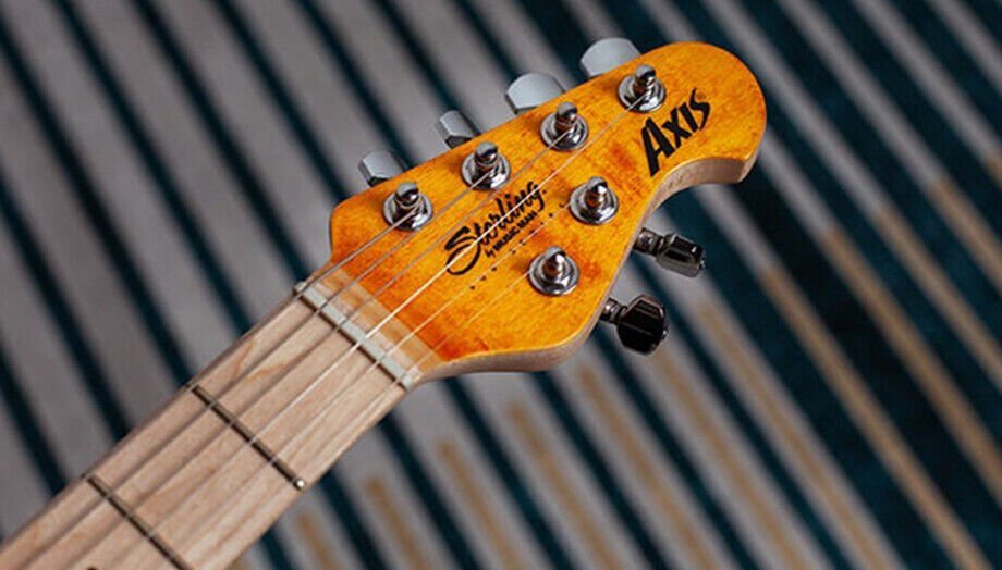 Sterling AX3FM Trans Gold Flame Maple Top Poplar Musicman Axis Electric Guitar