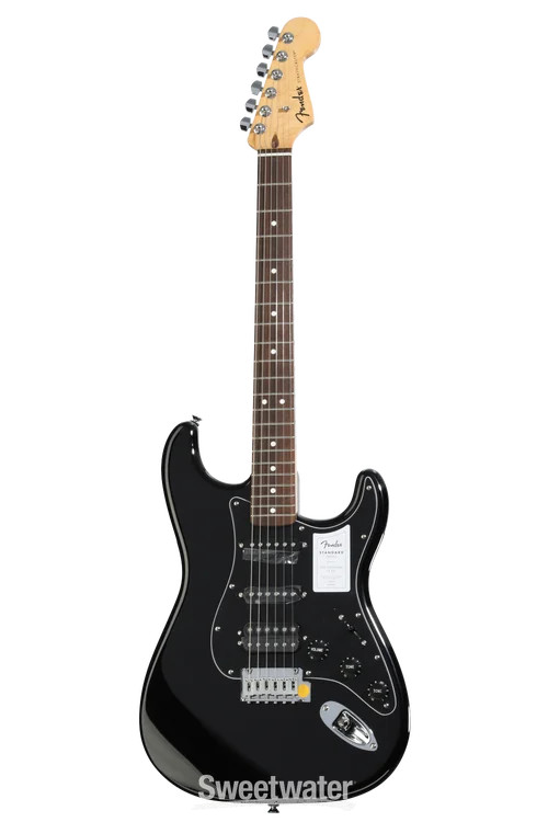 Fender Standard Stratocaster HSS Electric Guitar – Black
