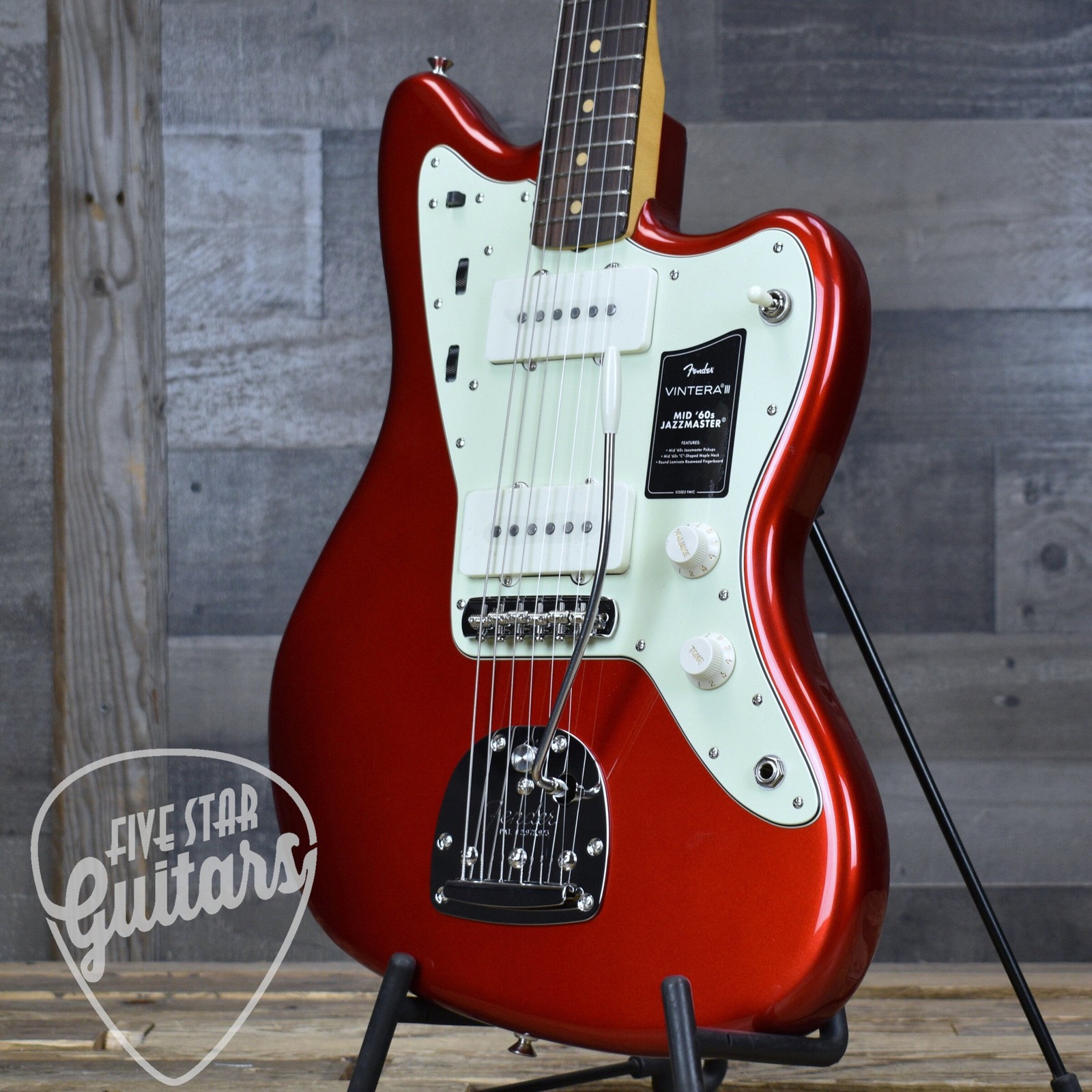 Fender Vintera III Mid 60s Jazzmaster – Candy Apple Red with Gigbag