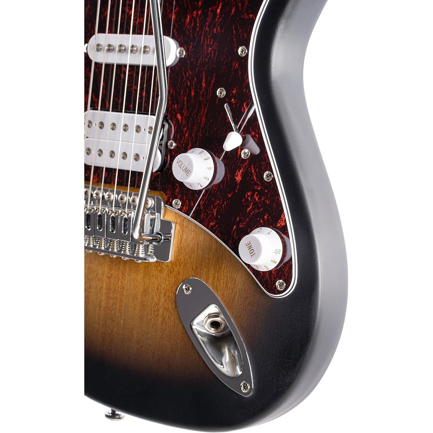 Cort G110OPSB G Series Double Cutaway Electric Guitar. Open Pore Sunburst