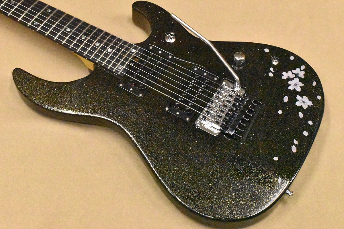 Killer KG-Fascinator Saki Empress 7-String Signature Guitar Black Petals Used