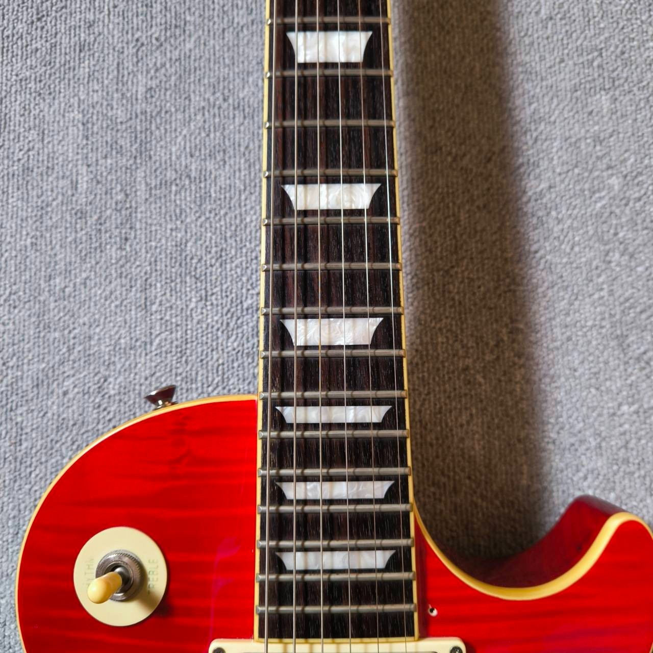 Burny Les Paul Custom Type Electric Guitar Lightning Inlay Randy Rhoads MIJ #6