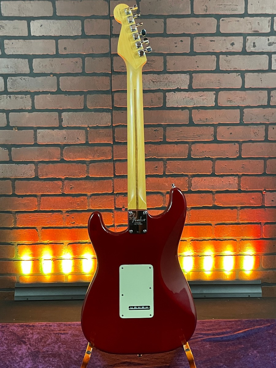 1998 Fender American Deluxe Stratocaster MN Crimson Red Transparent w/ Hard Case