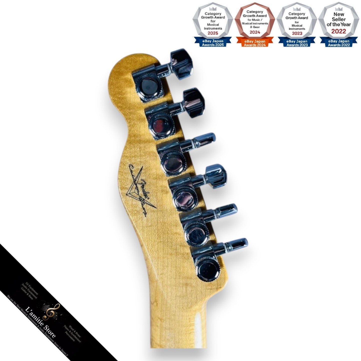 Fender Custom Shop Custom Deluxe Telecaster with Jumbo Frets Locking Tuners